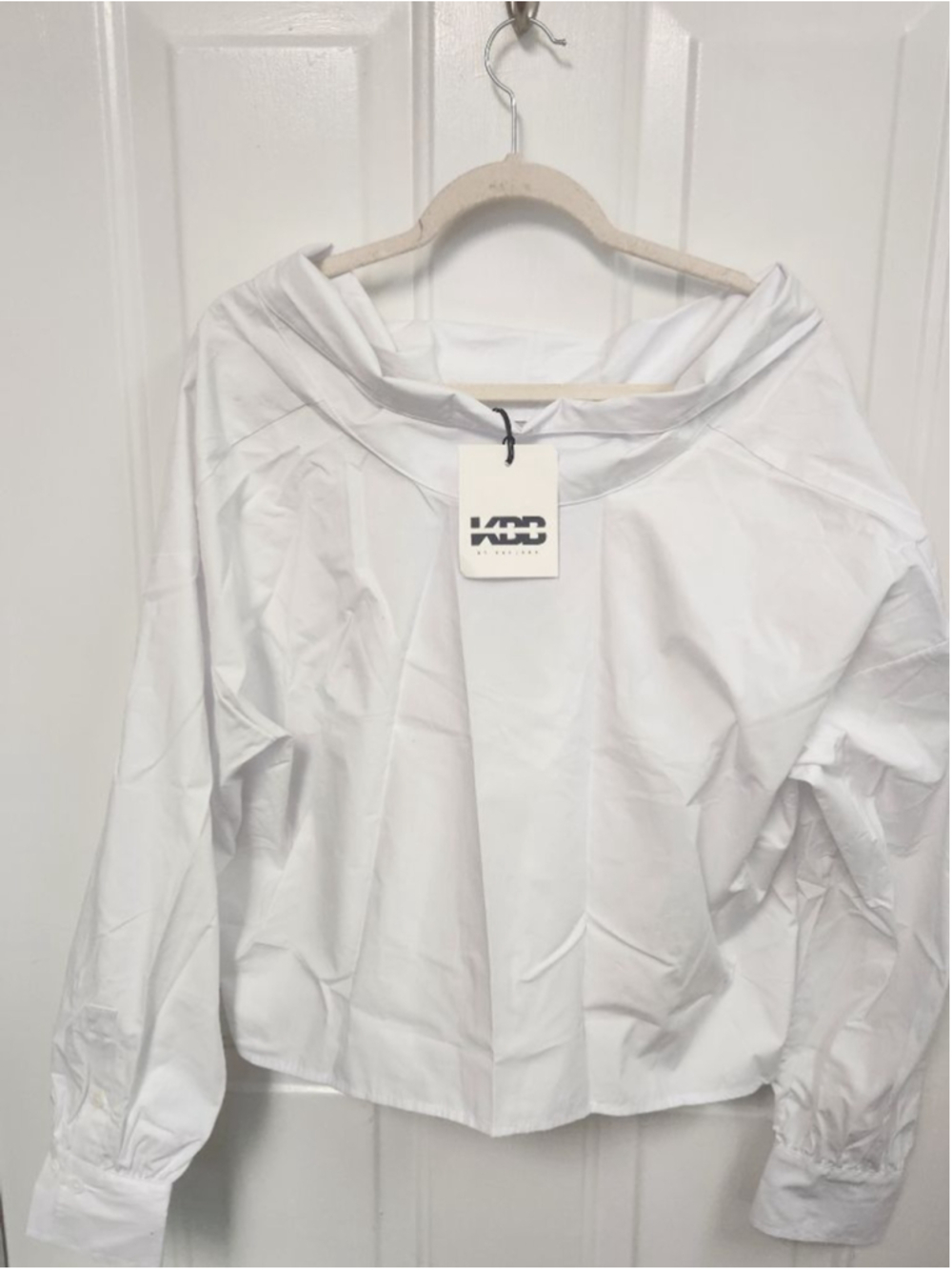 KBB BY KAHLANA White Button Down Shirt S